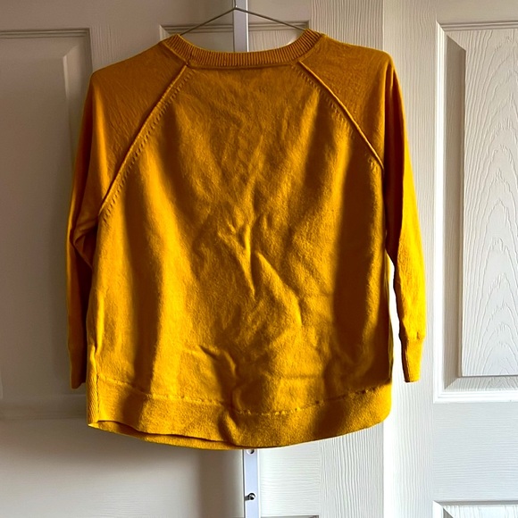 J.crew Merino Wool Mustard Ribbed Hem - Picture 7 of 10